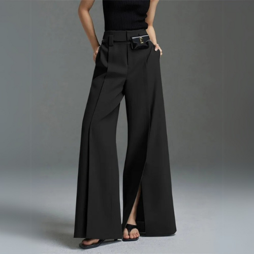 High-Waisted Split Pants