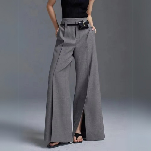 High-Waisted Split Pants