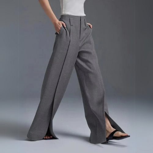 High-Waisted Split Pants