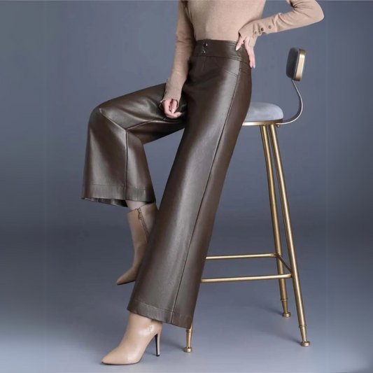 Women's Stylish Genuine Leather Pants for Chic Outfits