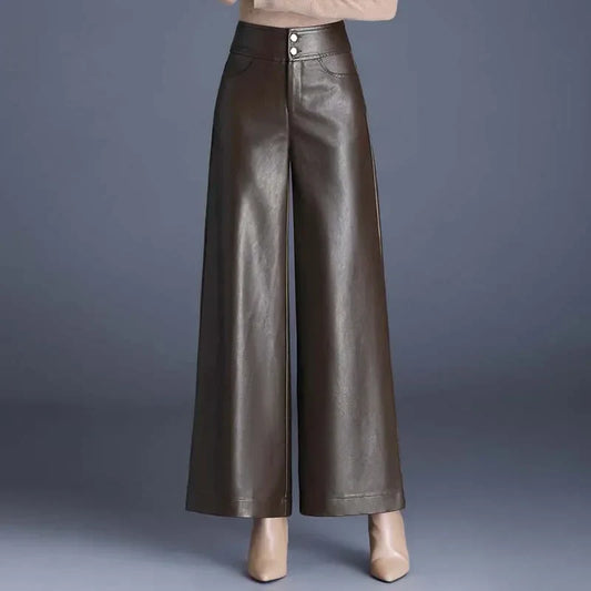 Women's Stylish Genuine Leather Pants for Chic Outfits