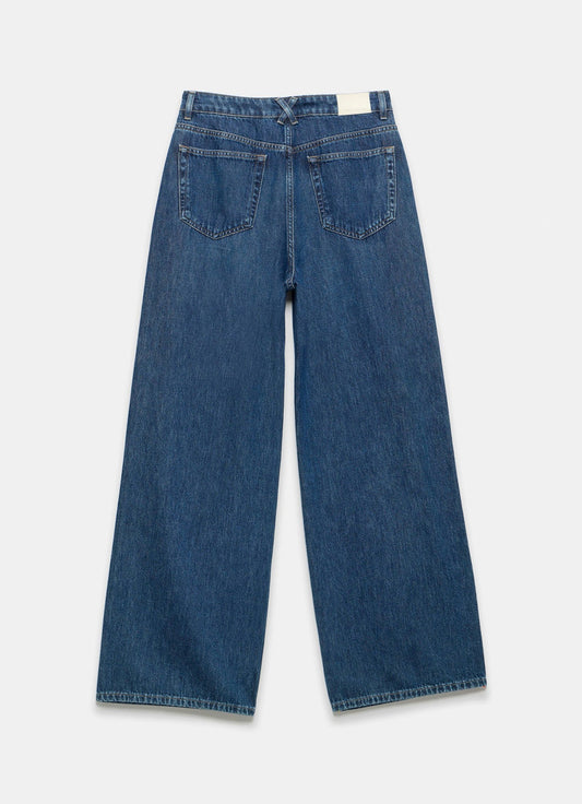 Ultra-Soft Dark Indigo Wide Leg Jeans for Ultimate Comfort